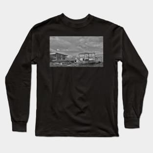 Disused Truck and Factory b&w Long Sleeve T-Shirt